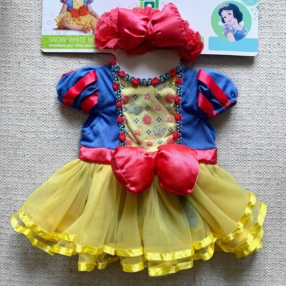 Disney Baby One-piece Dress Costume Princess Snow White Infant 6-12M Pink